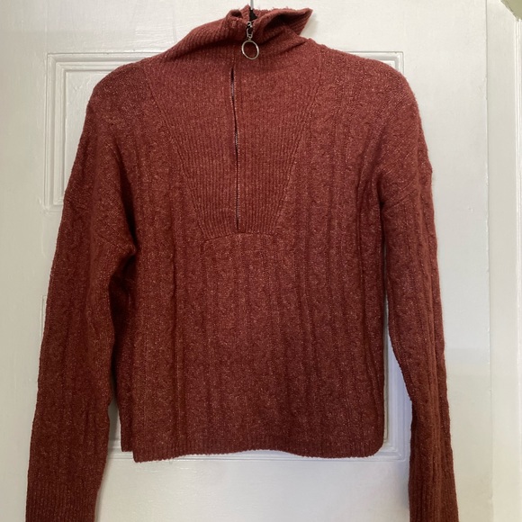 Pink Rose Sweaters - Red Turtleneck Sweater